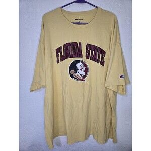 Florida State Seminoles Shirt Mens 3XL Gold NCAA College Graphic Tee Football